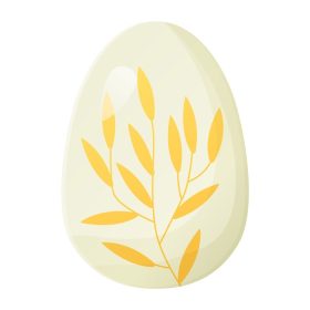 دانلود وکتور ناز واقعی تخم مرغ عید پاک رنگ شده با قوطی پرینت گیاهی