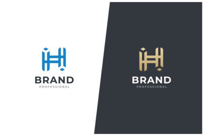 دانلود لوگو h حرف نماد وکتور مفهوم نماد علامت تجاری