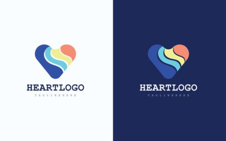 دانلود لوگو قلب نماد وکتور نماد طراحی مفهوم