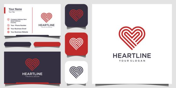 دانلود لوگو نماد قلب نماد آرم طراحی الگو عناصر مراقبت بهداشتی