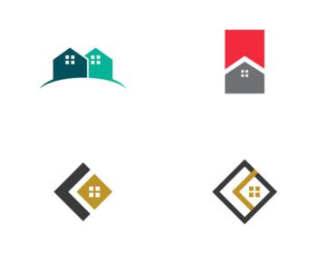 دانلود لوگو آرم ساختمان های خانه قالب نمادها و نمادها