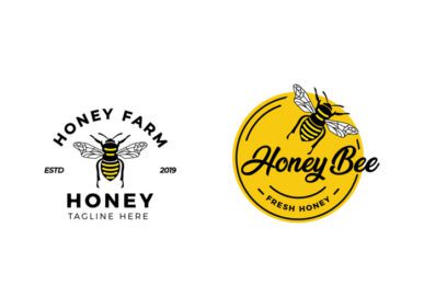 دانلود لوگو طراحی لوگو مزرعه عسل و شرکت زنبور عسل