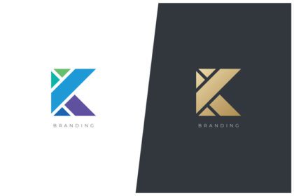 دانلود لوگو k حرف آرم نماد وکتور مفهوم علامت تجاری universal k