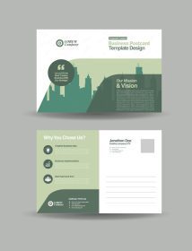 دانلود کارت ویزیت طراحی کارت پستال تجاری شرکتی یا ذخیره تاریخ دعوت نامه یا پست مستقیم