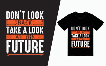 دانلود دان تی به عقب نگاهی به تی شرت تایپوگرافی آینده
