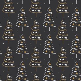 دانلود وکتور درخت کریسمس با تزیین ستاره های سال نو دکور زیبا