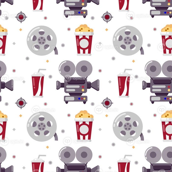 دانلود وکتور پترن بدون درز سینما می تواند برای بنر وب سایت استفاده شود