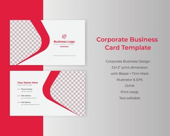 دانلود کارت ویزیت gradient color creative corporate business هویت وکتور شناسه کارت