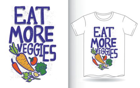 دانلود eat more veggies حروف دست کشیده برای تی شرت