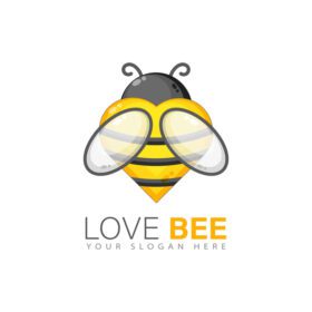 دانلود طراحی لوگو عشق زنبور عسل