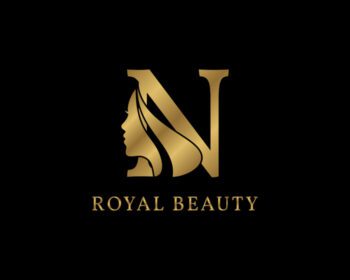 دانلود لوگوی لوکس حرف n زیبایی تزیین صورت برای مراقبت از زیبایی