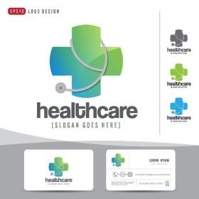 دانلود کارت ویزیت طرح لوگوی بهداشتی درمانی یا قالب کارت ویزیت بیمارستانی و تمیز و مدرن