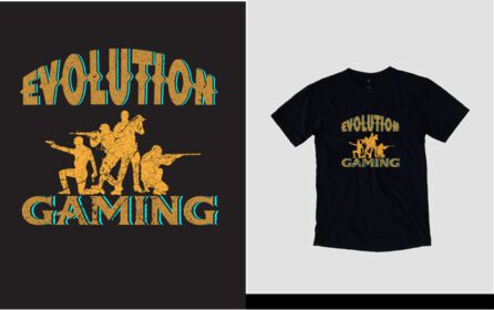 دانلود طرح تی شرت بازی evolution و پد بازی کامپیوتر