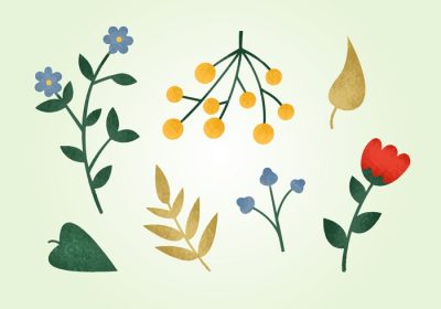دانلود وکتور این منبع گرافیکی شامل عناصر بافت دانه ای مانند گیاهان و گل های پاییزی است که برای استفاده در وب و چاپ مناسب است امیدوارم از آن لذت ببرید
