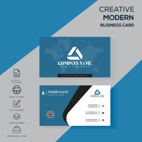 دانلود کارت ویزیت مدرن کارت ویزیت شرکتی ساده و کم بازدید
