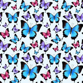 دانلود وکتور تزئینی جشن پروانه های رنگارنگ مد روز، طرح وکتور پترن بدون درز