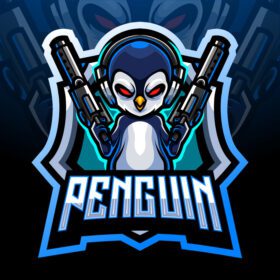 دانلود لوگوی پنگوئن تفنگداران طلسم طرح لوگوی esport