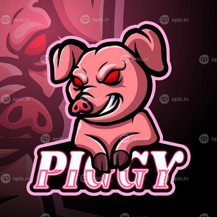دانلود لوگو طرح طلسم لوگو pig esport
