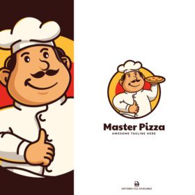 دانلود قالب لوگوی لوگوی پیتزا سرآشپز طلسم