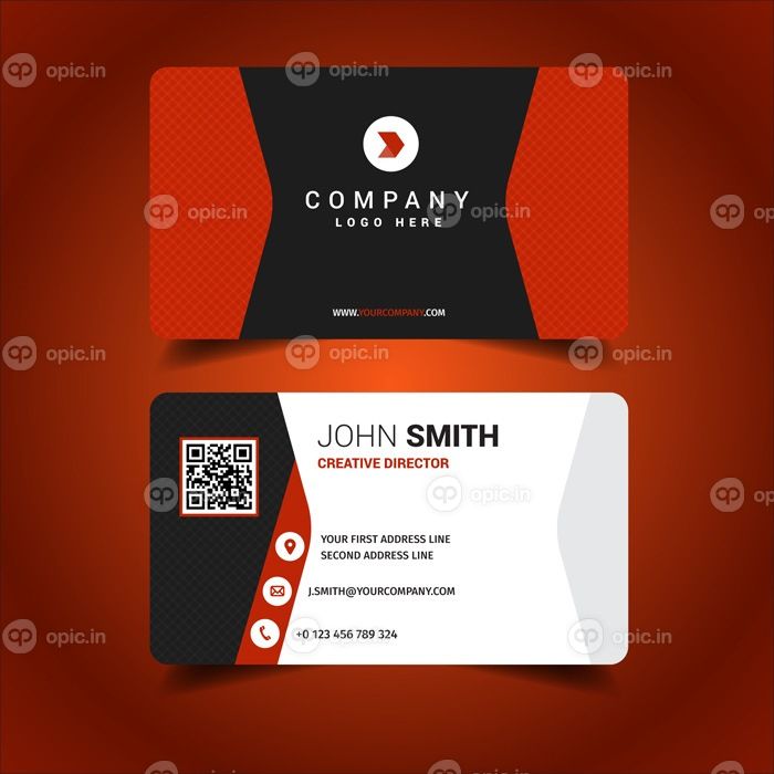 دانلود کارت ویزیت ست کارت ویزیت قرمز رنگ