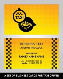 دانلود کارت ویزیت کارت ویزیت راننده تاکسی