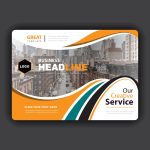 دانلود وکتور سیاه موج مدرن انتزاعی مشکی با پس زمینه راه راه طلایی