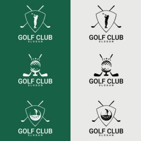 دانلود مجموعه لوگو لیبل و نشان های لوگو باشگاه گلف مناسب برای