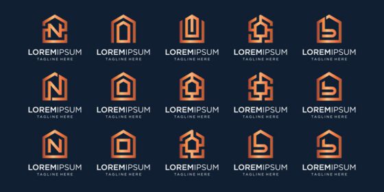 دانلود مجموعه لوگو لوگوی خانه همراه با طرح های نوب حروف