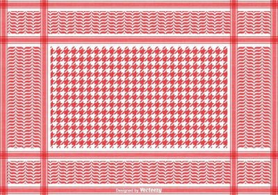 دانلود وکتور رایگان وکتور کفیه وکتور پترن کلاسیک قرمز و سفید با بافت روکش بافت در لایه جداگانه برای ویرایش یا حذف آسان