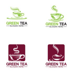 دانلود لوگو وکتور لوگوی فنجان چای لوگو وکتور چای سبز
