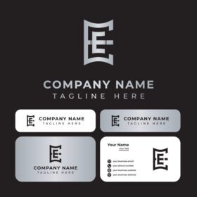 دانلود لوگو منحصر به فرد ee monogram logo مناسب برای هر کسب و کاری با ee