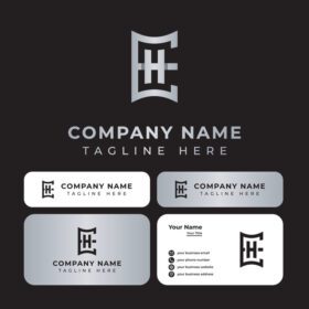 دانلود لوگوی منحصر به فرد eh monogram logo مناسب برای هر کسب و کاری با eh