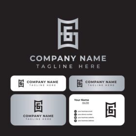 دانلود لوگوی منحصر به فرد gg monogram logo مناسب برای هر کسب و کاری با gg