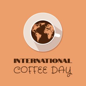 دانلود لوگو وکتور تصویر فنجان قهوه با فوم نقشه ای از