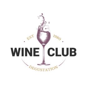 دانلود لوگو به سبک وینتیج فروشگاه شراب برچسب ساده نشان نشان آرم