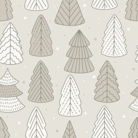 دانلود وکتور پترن بدون درز تعطیلات با درخت کریسمس کریسمس زمستان