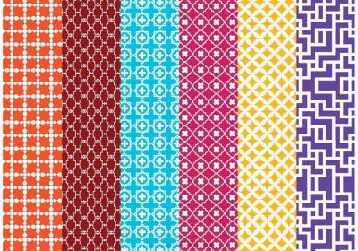 دانلود تصویر وکتور الگوهای وکتور مراکش با اشکال و رنگ های مختلف امیدوارم بتوانید از اینها استفاده کنید