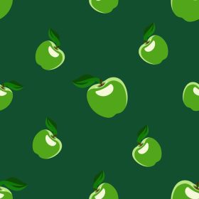 دانلود وکتور پترن تکرار آبدار ایجاد شده با سبز میوه سیب