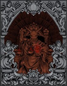 دانلود تصویر شاه شیطان به سبک تزئینات حکاکی گوتیک