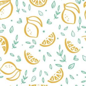 دانلود وکتور طرح لیمو پس زمینه تزئینی بدون درز با رنگ زرد
