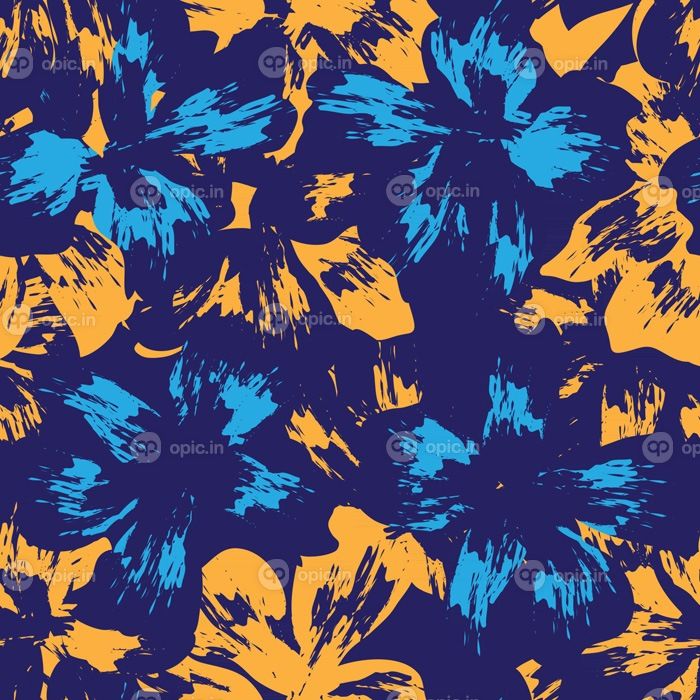 دانلود وکتور پس زمینه طرح بدون درز گل نارنجی