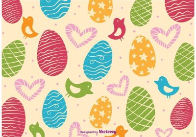دانلود وکتور پترن کاغذ دیواری با موضوع عید پاک این وکتور عید پاک دارای تخم مرغ و جوجه های زیبای عید پاک است
