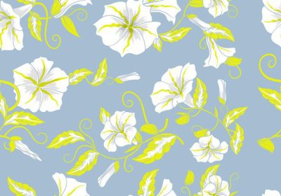 دانلود وکتور گل اطلسی پس زمینه تزئینی پترن بدون درز عالی برای پترن لباس یا کاغذ دیواری