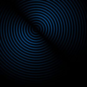 دانلود تصویر انتزاعی امواج صوتی افکت رنگ آبی در پس زمینه مشکی