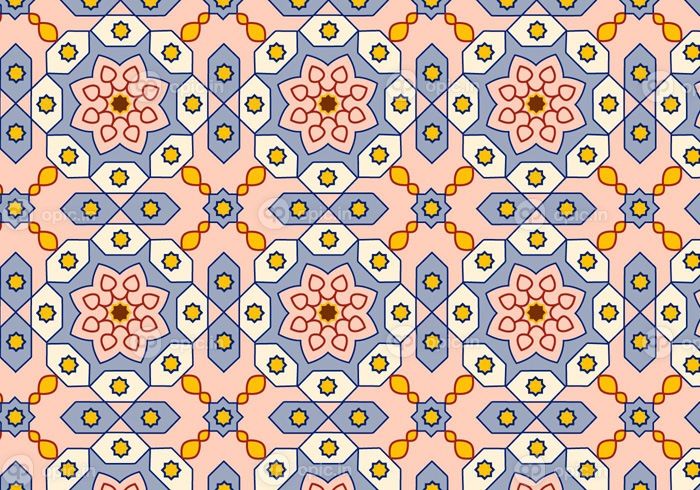 دانلود وکتور پس زمینه بدون درز با پترن عربی که می تواند برای هر پروژه ای استفاده شود یا روی کاغذ بسته بندی یا هر محصولی اعمال شود.