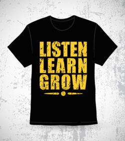 دانلود گوش دادن آموزش رشد تایپوگرافی طرح تی شرت