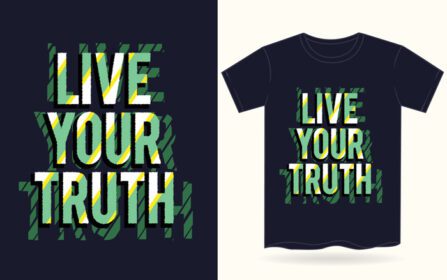 دانلود زنده تایپوگرافی حقیقت خود را برای تی شرت