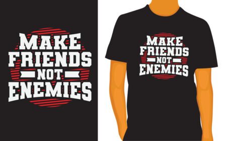 دانلود طرح حروف دوست کن نه دشمن برای تی شرت