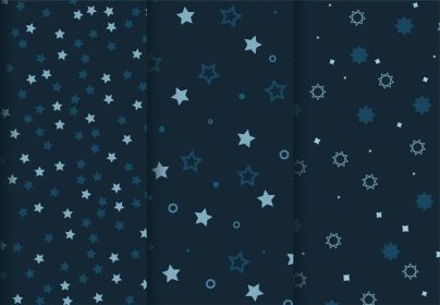 دانلود مجموعه وکتور الگوهای پس زمینه ستاره آبی