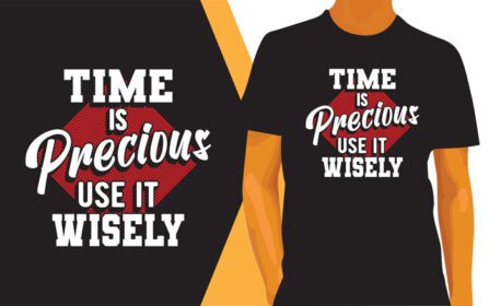 دانلود نقل قول انگیزشی در مورد طراحی حروف زمان برای تی شرت